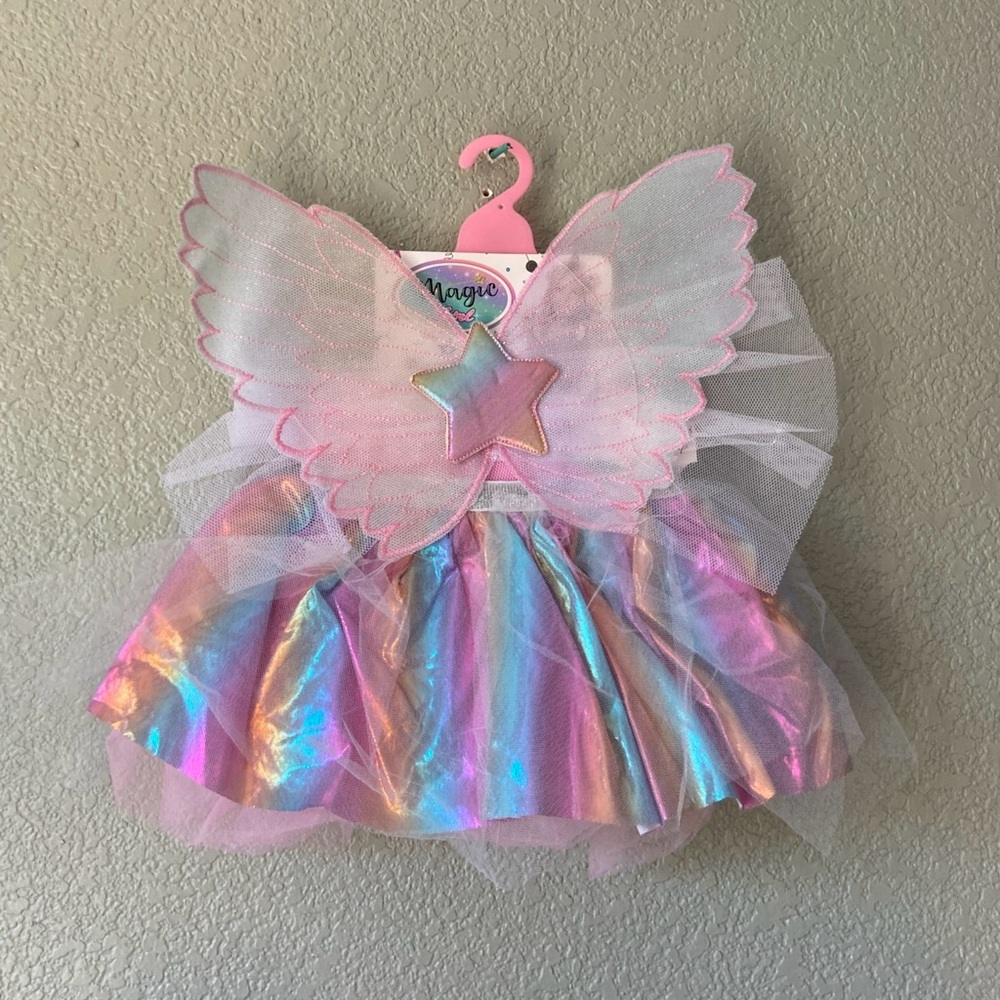 Tutu Costume Dress (3 to 5 Years) Little Girls Princess Fairy Costume Set